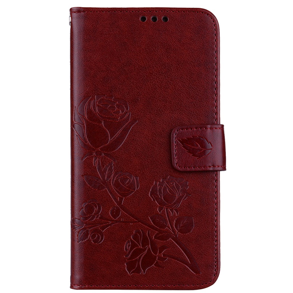 Bao da điện thoại họa tiết hoa hồng khắc nổi có ngăn đựng thẻ cho Samsung J1 J3 J5 J7（2016）J1mini prime | BigBuy360 - bigbuy360.vn