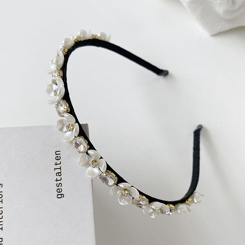 DANILO Băng đô cài tóc rửa mặt Vải Nhung Dày Dặn Đính Đá Phong Cách Baroque Cổ Điển Dành Cho Nữ