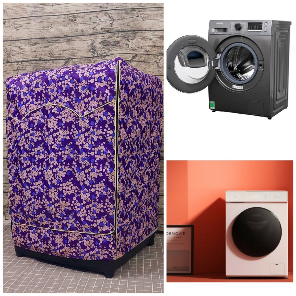[Vải dù xịn không nổ vỏ] Áo Trùm Máy Giặt Cửa Trước dành cho Máy giặt LG Inverter 9 kg (Cao 85 - Ngang 60- Sâu 63 cm)