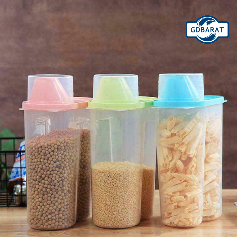 (Hàng Mới Về) Hộp Đựng Bảo Quản Thực Phẩm Trong Suốt 1.9 / 2.5l