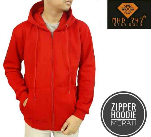 Áo Hoodie Phối Khóa Kéo Màu Trơn Thời Trang Cho Nam