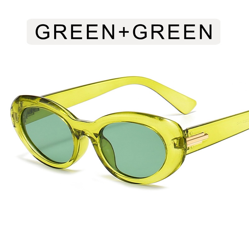 Kính Mát Gọng Oval Nhiều Màu Sắc Thời Trang Retro