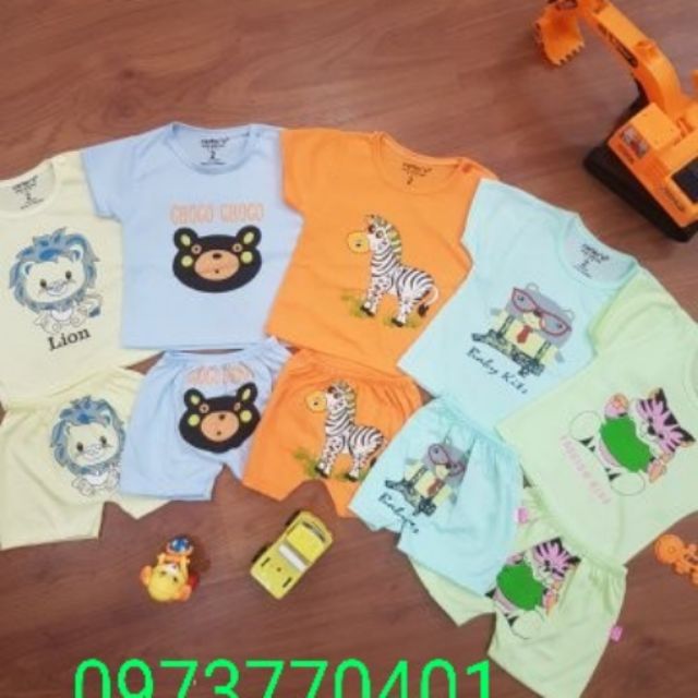 SET ĐỒ BÉ TRAI 25b cộc thú