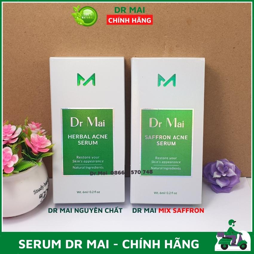 Dr Mai, combo Dr Mai nguyên chất và mix saffron giúp đánh bay mụn sạch thâm chiết xuất 100% từ thiên nhiên