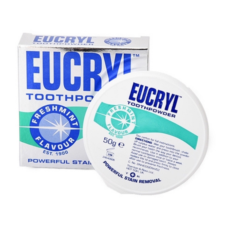 Bột Hỗ Trợ Tẩy Trắng Răng Eucryl Toothpowder 50Gr