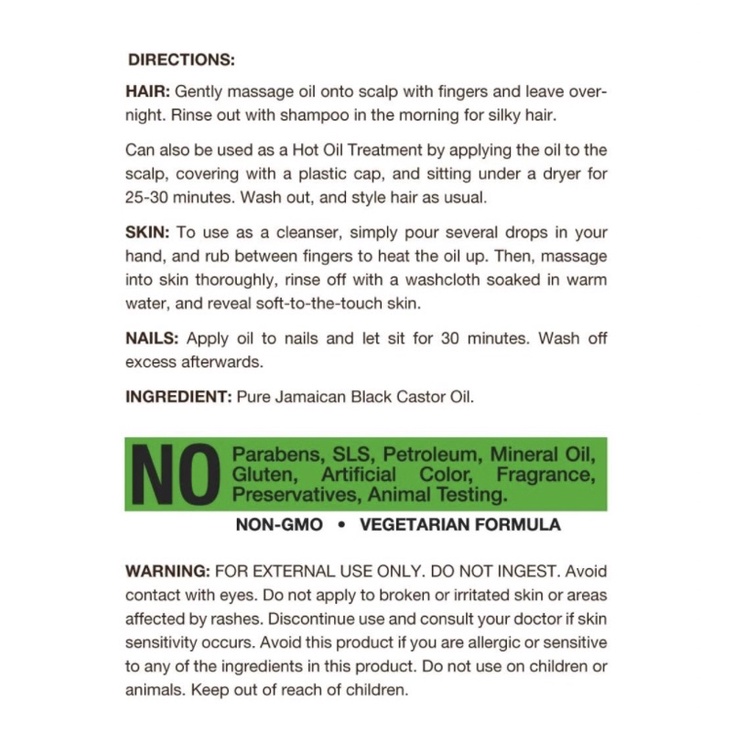 Tinh dầu thầu dầu đen Island Jamaican Black Castor Oil 473ml USA