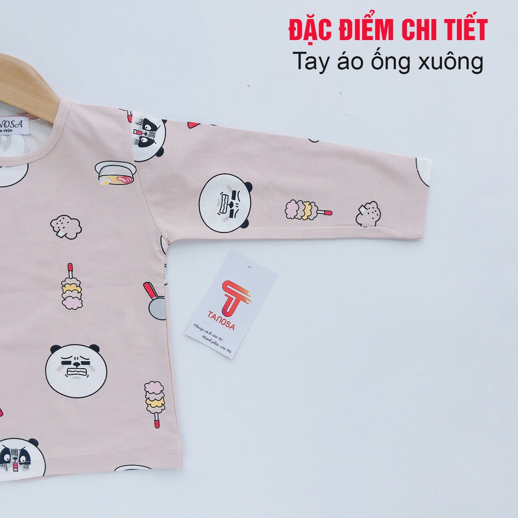 [SALE] Bộ thu đông bé trai, bé gái họa tiết ngộ nghĩnh đáng yêu cho bé 2-5 Year (10-22kg) Tanosa_kids