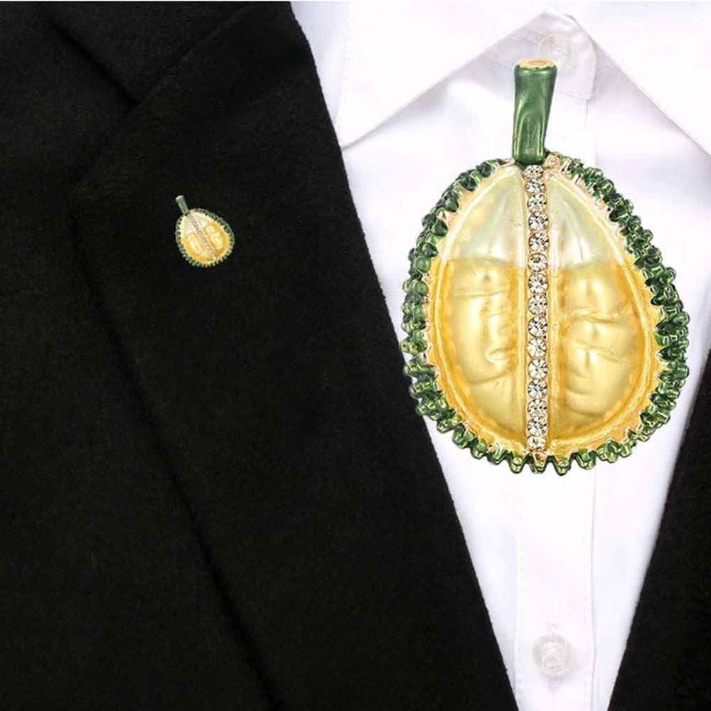 Ghim Cài Áo Hình Trái Sầu Riêng Bằng Hợp Kim Tráng Men Cho Tiệc Cưới|Trang Sức Vòng Đeo Tay Thời Trang Dễ Thương Bắt Mắt Cho Nữ