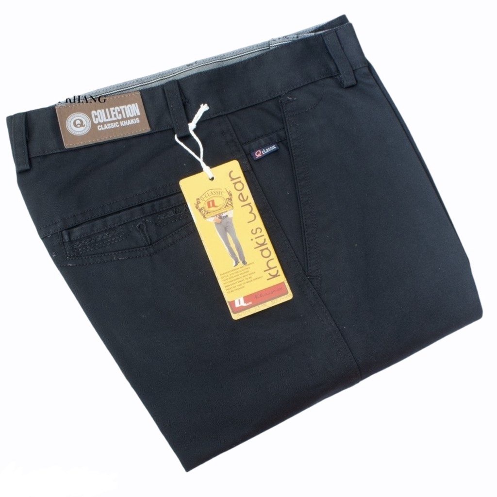 Quần kaki nam trung niên ống đứng chất kaki dày mềm không ra màu không xù lông form rộng thoải mái QKAKI21