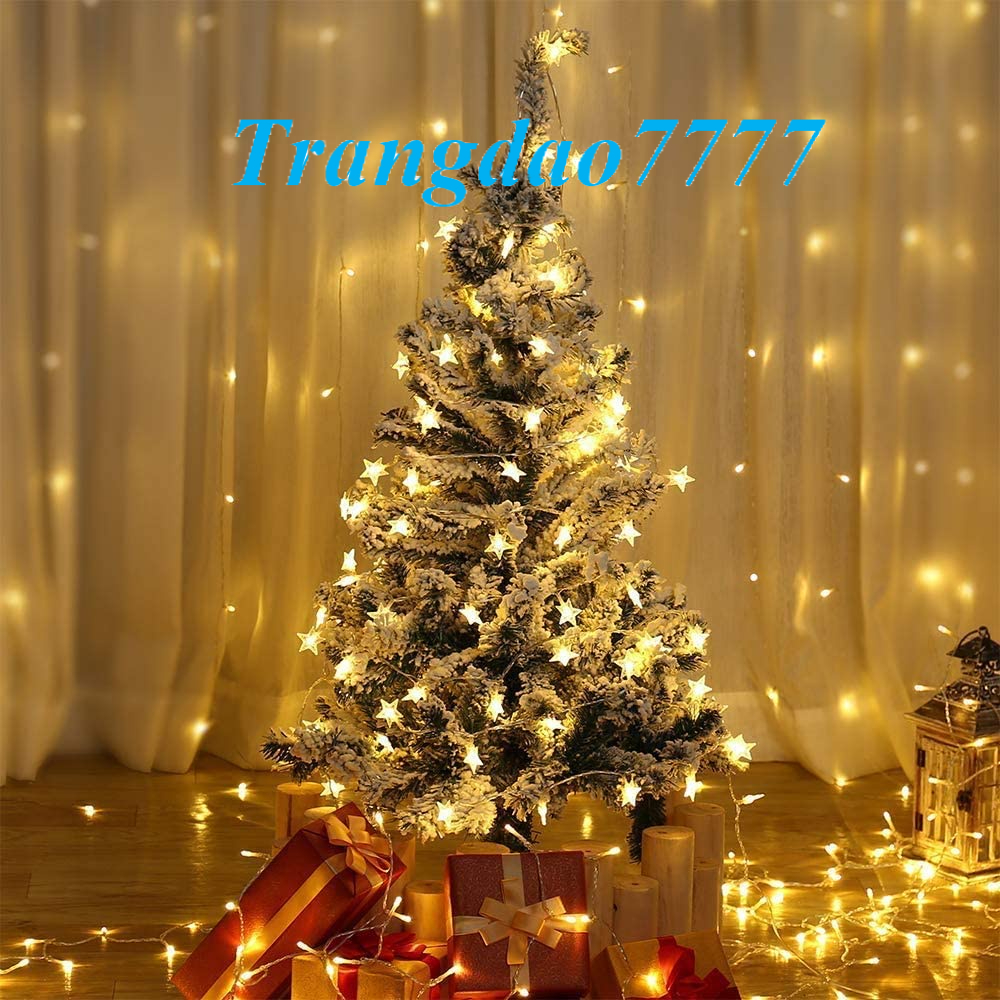 Đèn Led Xài Pin Chống Nước Bóng Đèn Led Hình Ngôi Sao Trang Trí Tiệc Noel Cắm Trại Đẹp Rẻ