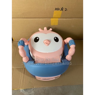 Bô vệ sinh cao cấp cho bé hình chú gà đáng yêu (tặng cọ bô)