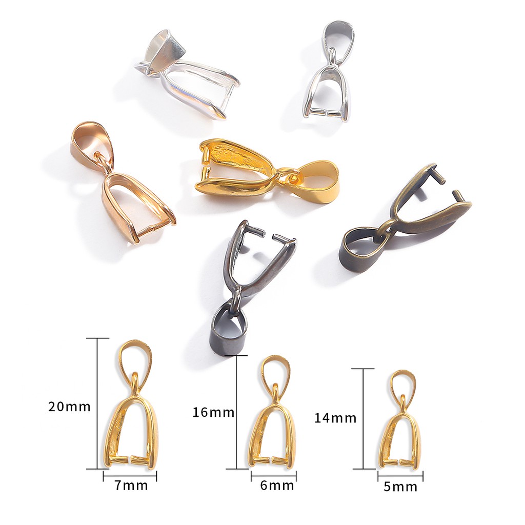 BEADIA Set 10 Móc Kẹp Nối Hạt Dưa Bằng Đồng
