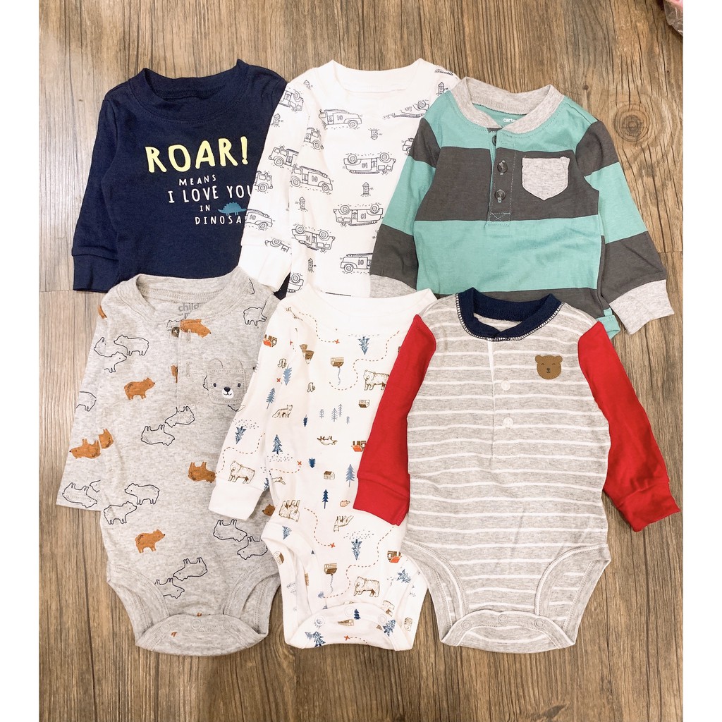 Bodysuit tay dài bé trai BD021222