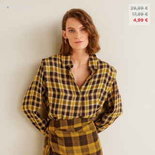 Sơ mi mng caro size m - hà đinh