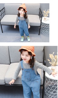 Quần yếm bò cho bé gái