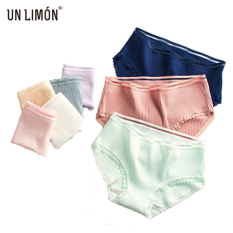 Quần Lót UNLIMON Chất Liệu Cotton Lưng Cao Vừa Thời Trang Cho Nữ