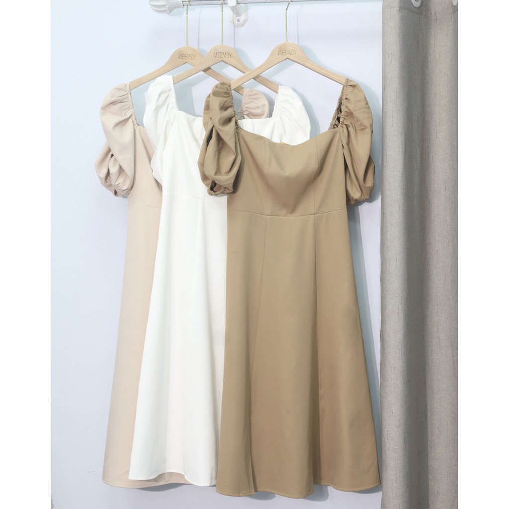 Đầm cổ vuông tay bồng MEEMDY | BigBuy360 - bigbuy360.vn