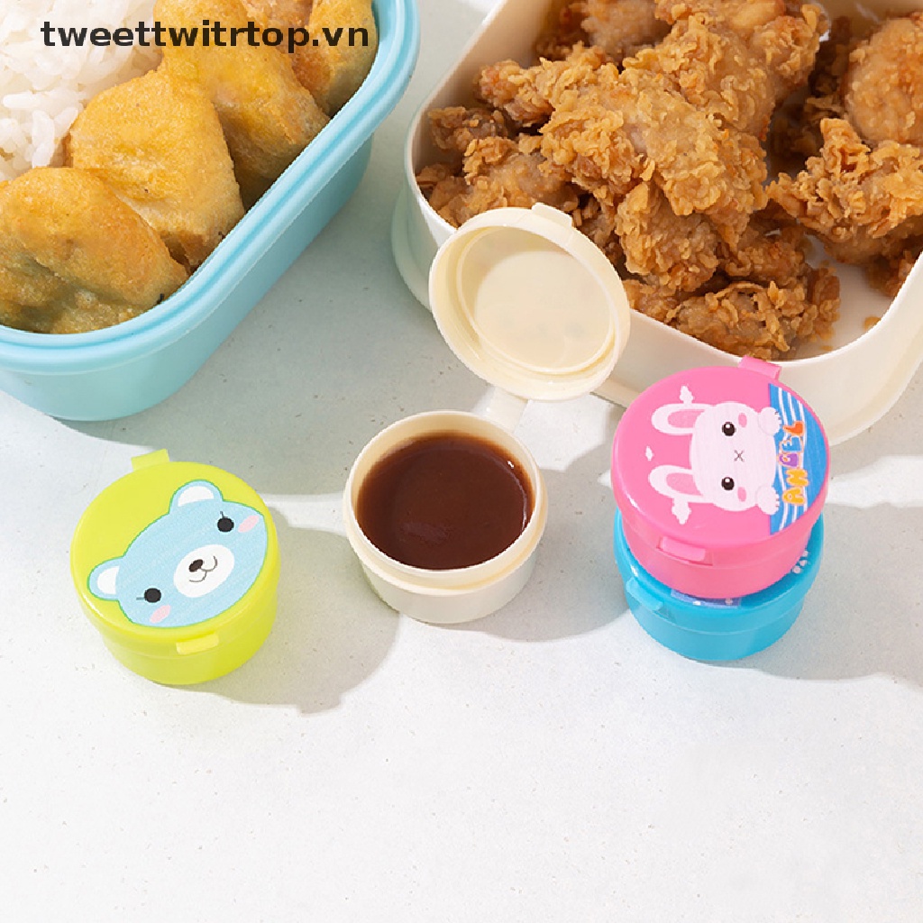 Bình Đựng Nước Chấm / Salad Mini Họa Tiết Hoạt Hình Dễ Thương