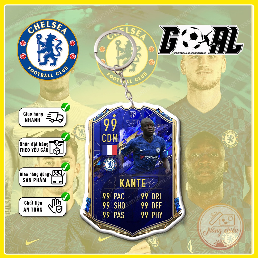 Móc khóa CLB bóng đá Chelsea - ☘️Quà Tặng Nắng Chiều☘️