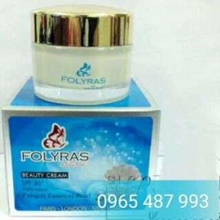 Kem dưỡng trắng da FOLYRAS Nhật Bản tinh dầu gấc & ngọc trai