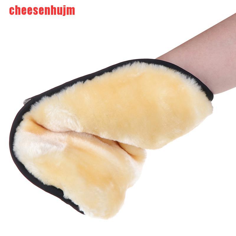 Găng Tay Lau Kính / Xe Hơi Vải Nhung San Hô Lông Cừu San Hô