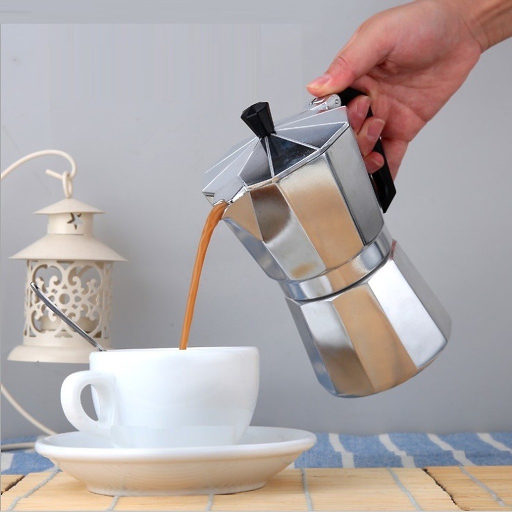 Ấm Pha Cà Phê Espresso Italy phong cách Ý Truyền Thống - make the Best Coffee with Moka Pot