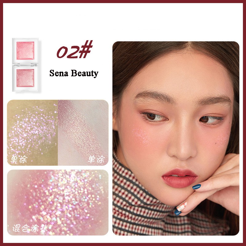 Phấn Má Hồng Bắt Sáng Kiss Beauty Viên Kẹo Crystal Cube | BigBuy360 - bigbuy360.vn