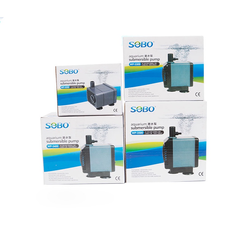 Bơm Nước Sobo WP-3200 (5W-300L/H-0.6M) - Máy Bơm Chìm Bể Cá Mini