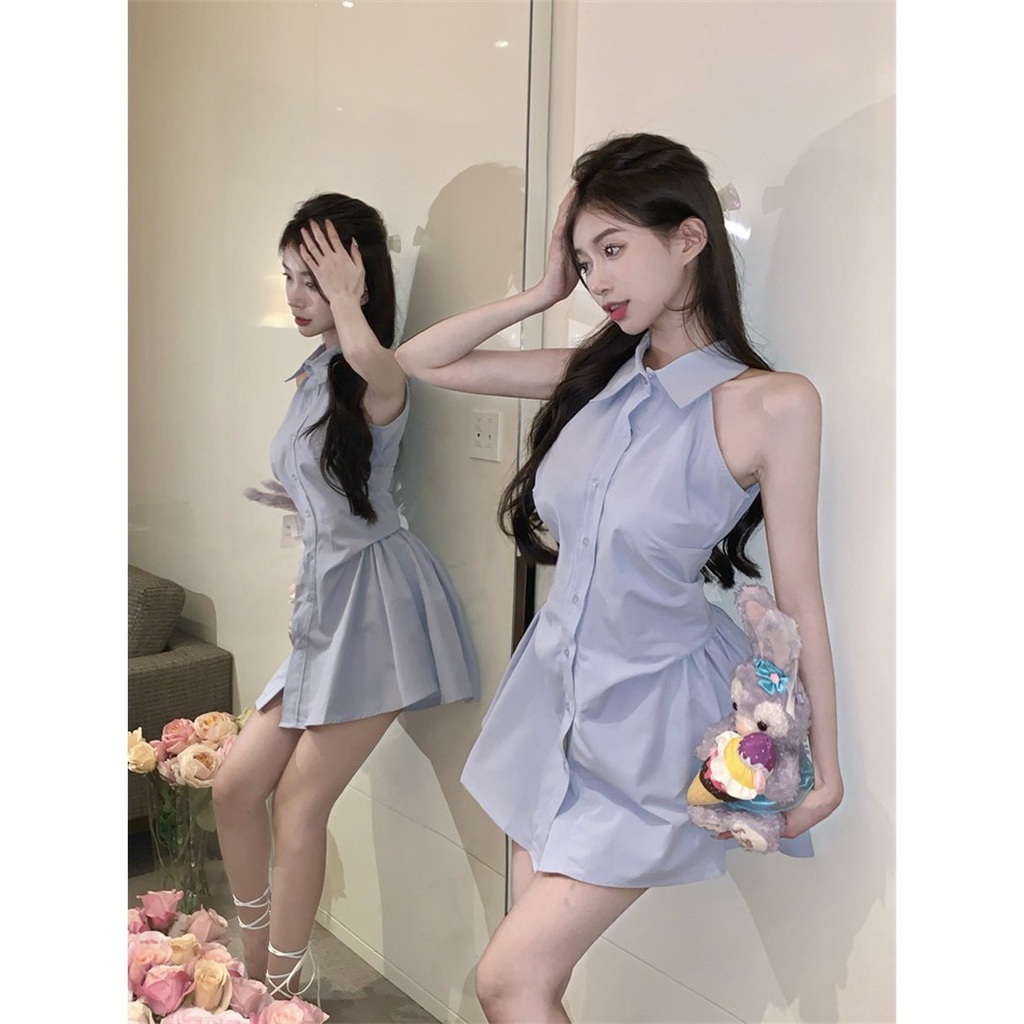 Đầm Ôm Hai Dây Thời Trang Hàn Quốc Quyến Rũ Cho Nữ