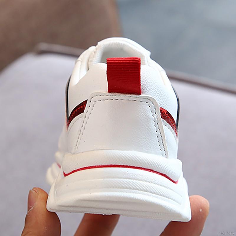 Giày thể thao da PU đế mềm phong cách Hàn Quốc cho bé