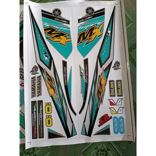 Tem rời jupiter mx xanh ngọc xe bạc đen