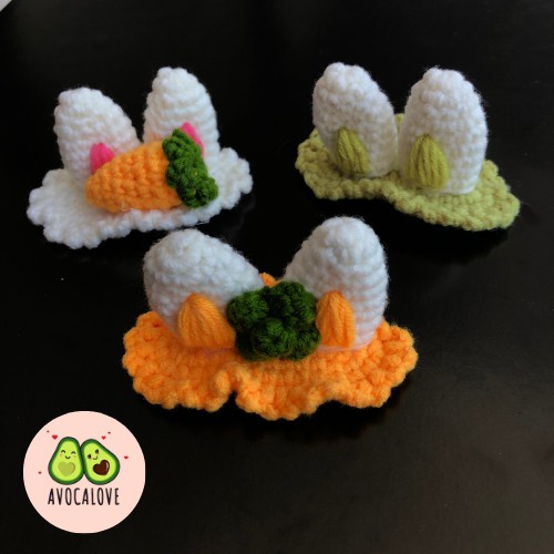 Kẹp Tóc Len Handmade - Nhận Làm Theo Yêu Cầu