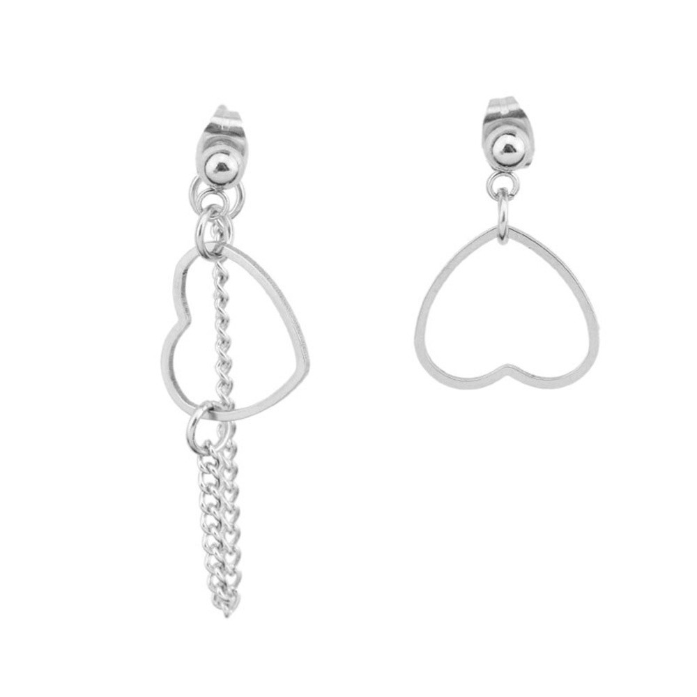 Khuyên Tai Thép Không Gỉ Hình Trái Tim Nhiều Màu Sắc Phong Cách Hàn Quốc Thời Trang Cho Nữ