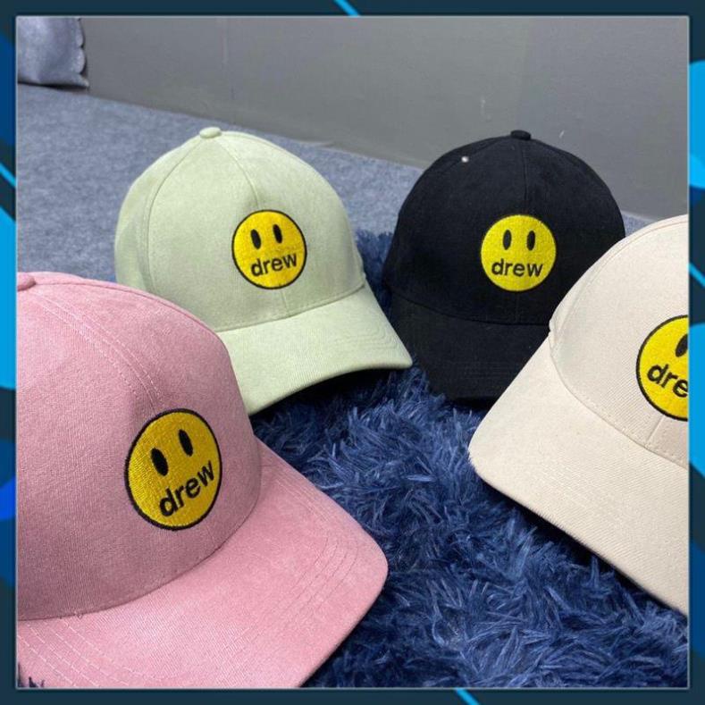 Mũ lưỡi trai/Nón thêu hình mặt cười DREW hot hit