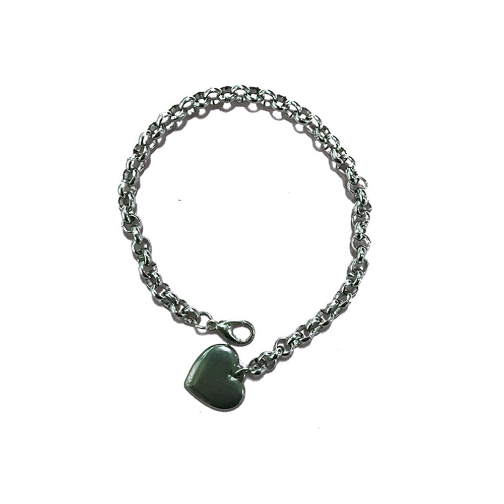 Vòng Tay Kim Loại Mặt Hình Trái Tim Thời Trang Cho Nữ | BigBuy360 - bigbuy360.vn