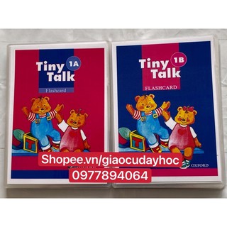 Flashcards  Tiny Talk 1A-1B ( khổ A5 - ép plastic bền đẹp )