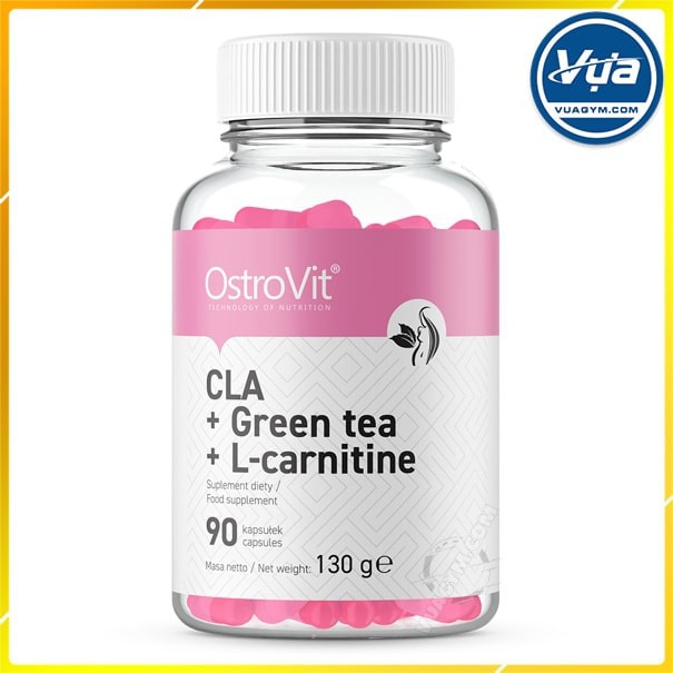 Giảm mỡ OstroVit - CLA + Green Tea + L-carnitine (90 viên)