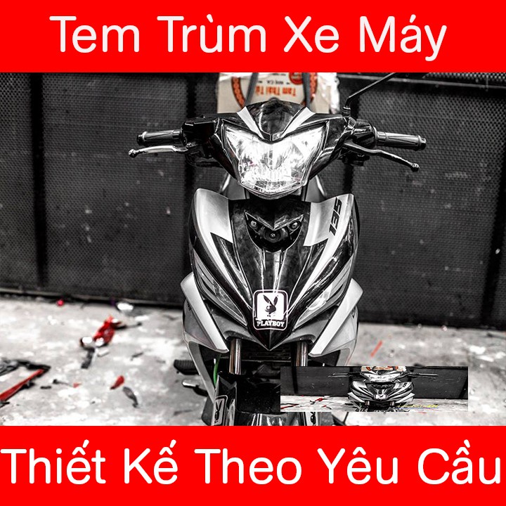 Tem Trùm Exciter 135 Đen Bạc