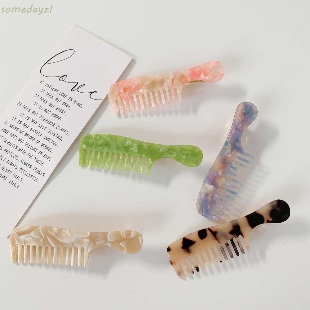 Kẹp Tóc Nhựa Acrylic Màu Sắc Ngọt Ngào Phong Cách Hàn Quốc Cho Nữ