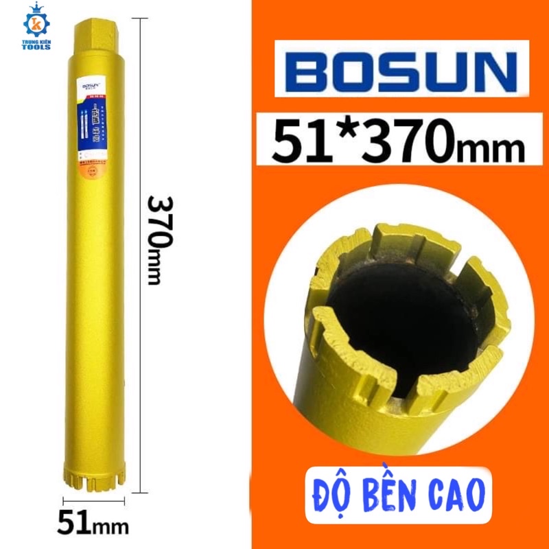 Mũi Khoan Rút Lõi Bê Tông Phi D32mm - 36 - 44 - 51 - 56…