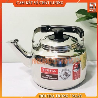 Ấm đun nước inox 304 zebra có còi 2l5-3l5-4l5-5l5-7l5 chính hãng thái lan