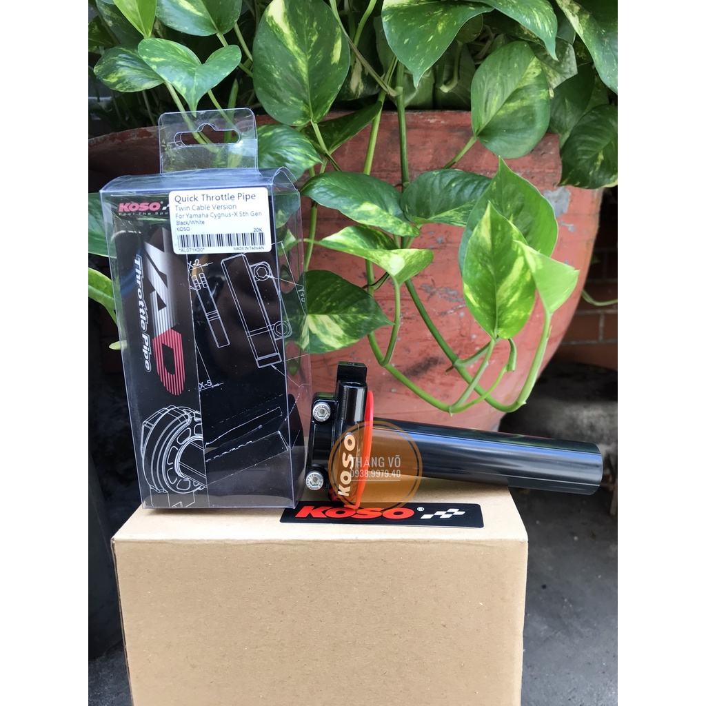 Cùm tăng tốc Koso, Cùm tăng Koso chính hãng 4 mức ga đồ chơi phụ kiện Vario Exciter Winner Sonic Satria Raider