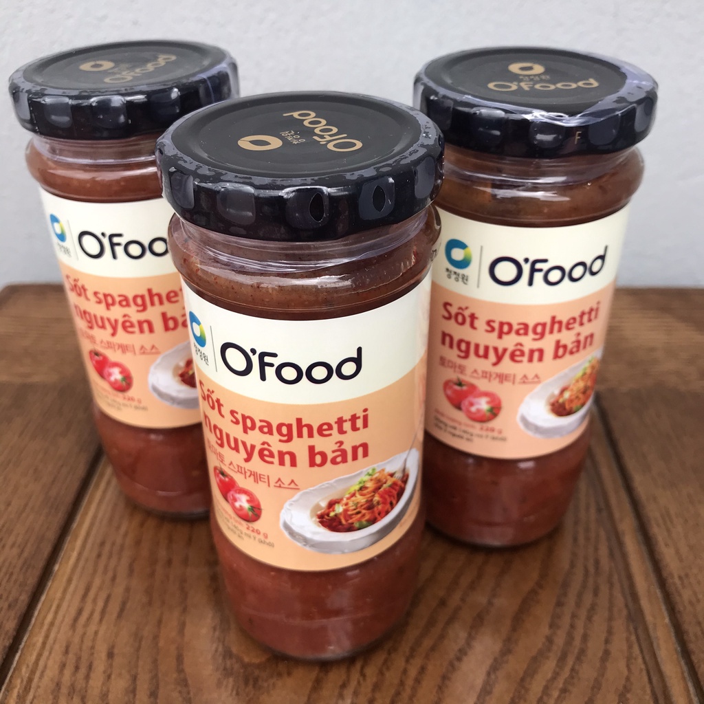 Sốt mì trộn Ofood, Sốt spaghetti ăn liền, Sốt mì ý chuẩn vị, ngon chai 220g