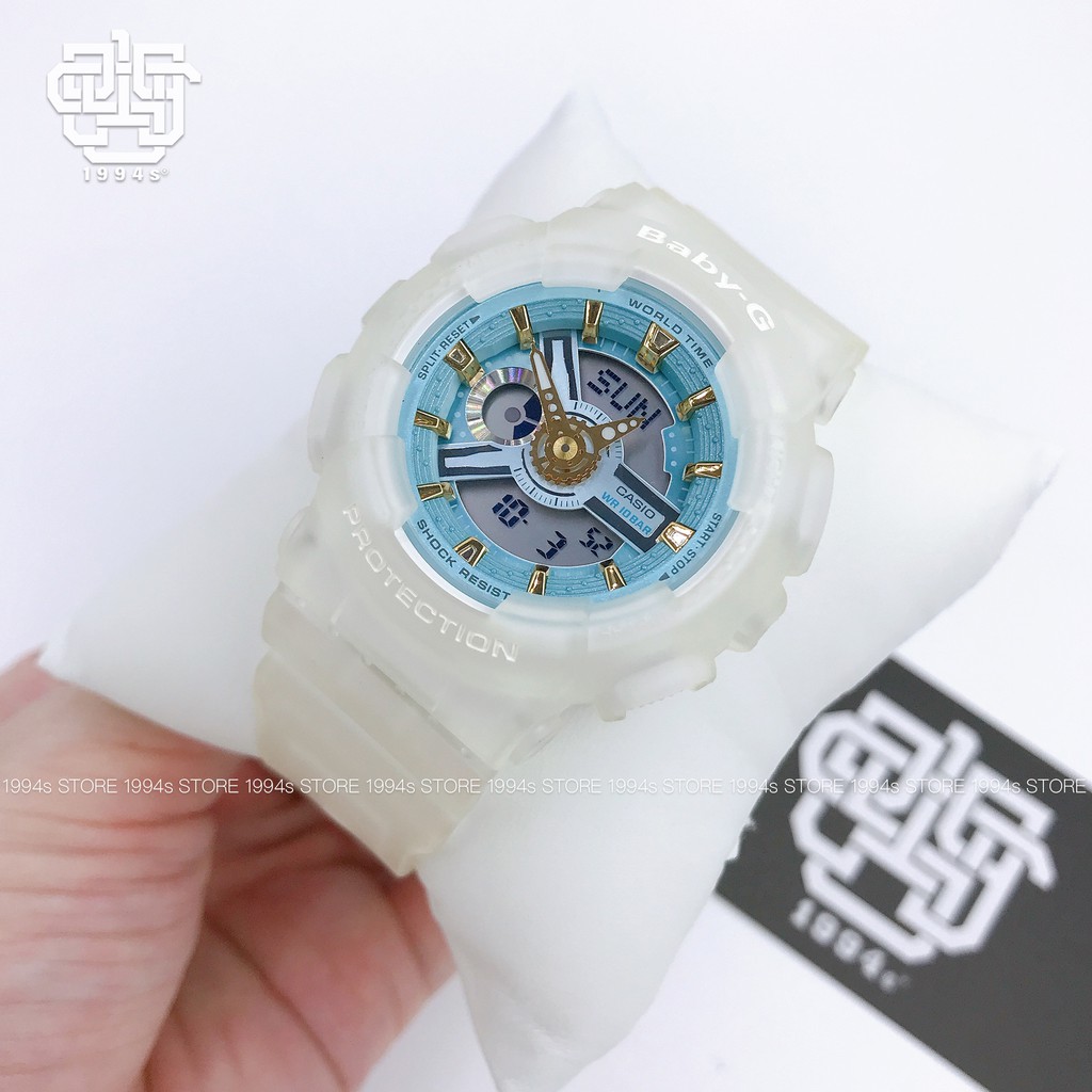 Đồng hồ nữ Casio Baby-G BA-110 / BA-110SC-7A chống va đập, chống nước 200m, size 43mm, hàng chính hãng