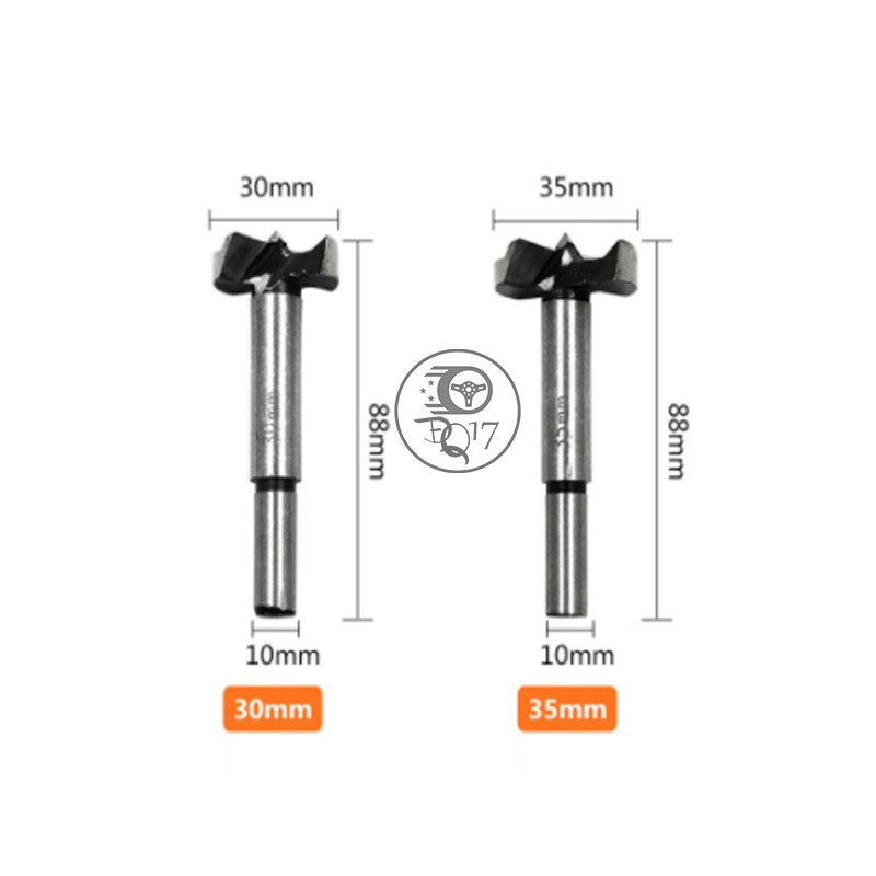 [ COMBO 5 MŨI KHOAN CHẾ BIÊN GỖ CHUYÊN DỤNG ] Mũi khoan tròn từ 15mm - 35mm khoét lỗ tròn trên bề mặt gỗ