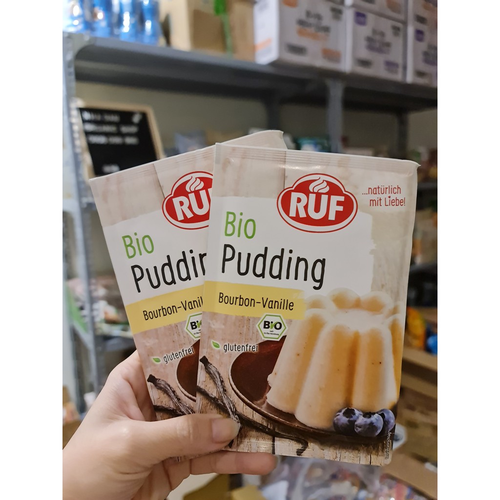 Bột Pudding Vani / socola Hữu Cơ Đức cho bé Gói 40g [NHADAU]