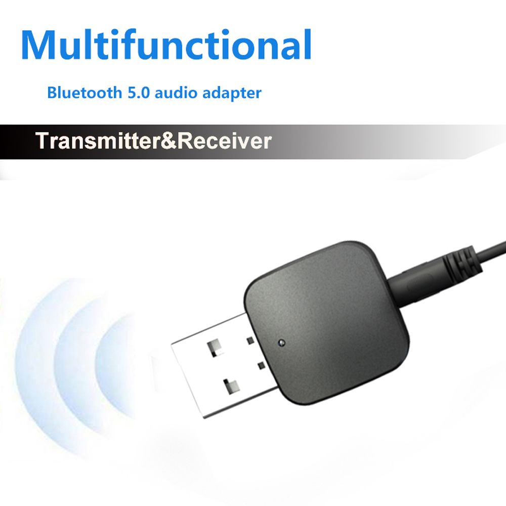 Thiết Bị Truyền Nhận Tín Hiệu Âm Thanh Bluetooth 5.0 AUX 3.5mm Dành Cho Ô Tô