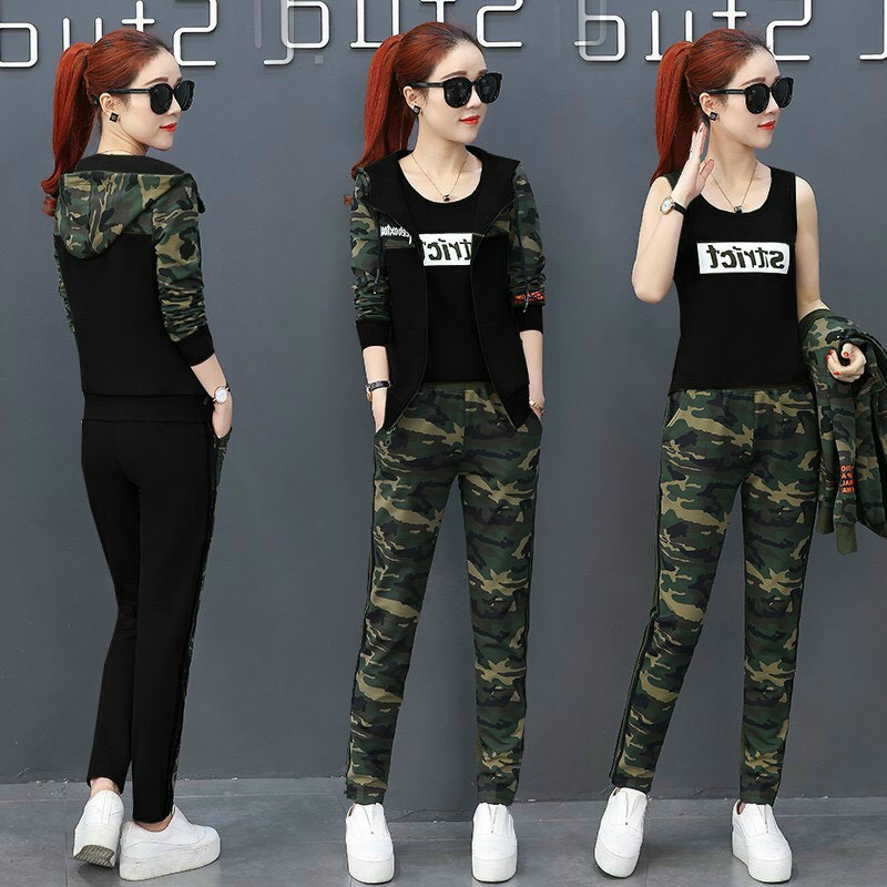 Combo set 3 món lính -1 bộ đồ và áo khoáng sang trọng