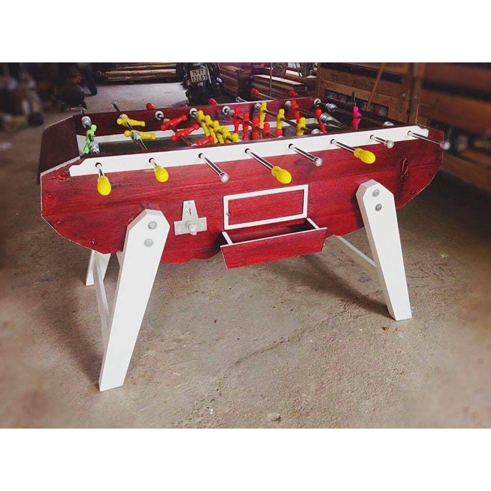 Bàn Bi Lắc Bóng Đá Cỡ Lớn 1,4m X-Red Y-Red Y-Blue Chuẩn Thi Đấu, Banh Bàn Foosball 1m4 Gia Đình Văn Phòng Hanana