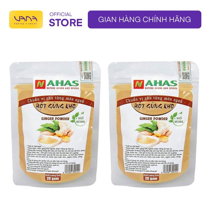 Bột gừng khô Nahas 20G dùng tẩm ướp gia vị